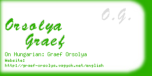 orsolya graef business card